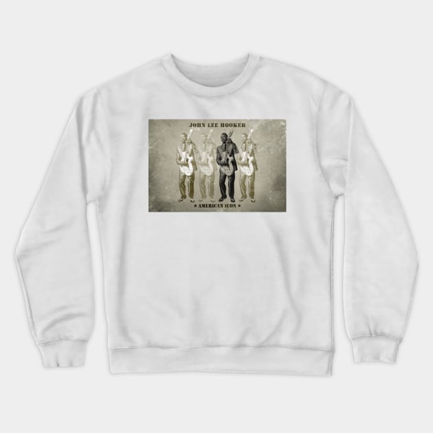 John Lee Hooker - American Icon Crewneck Sweatshirt by PLAYDIGITAL2020